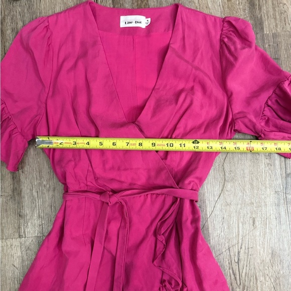 Line + Dot • Cherie Faux Wrap Ruffle Dress - Picture 6 of 14